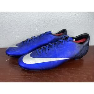 Nike Mercurial Victory V CR7 Royal Blue Soccer Cleats Men's Sz 12 - 684867-404